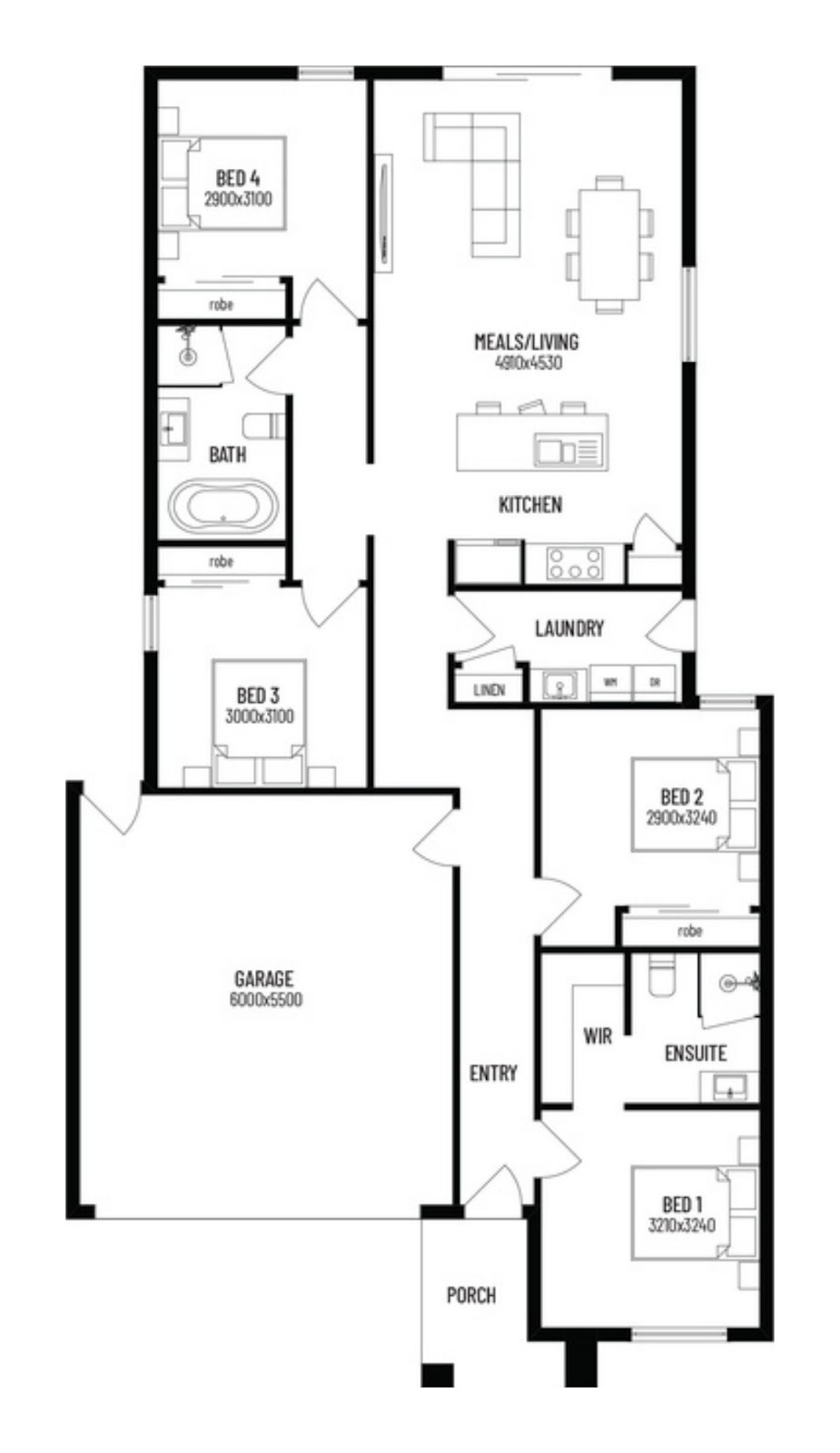 House and Land Investment Property in Bonshaw, VIC (3.92% Yield) | Aus Investment Properties - Floor Plan 1