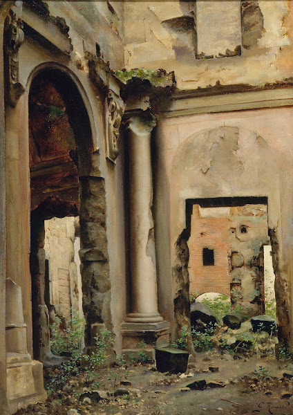 Vue intérieure des ruines de lancienne Cour des comptes quai dOrsay 1888