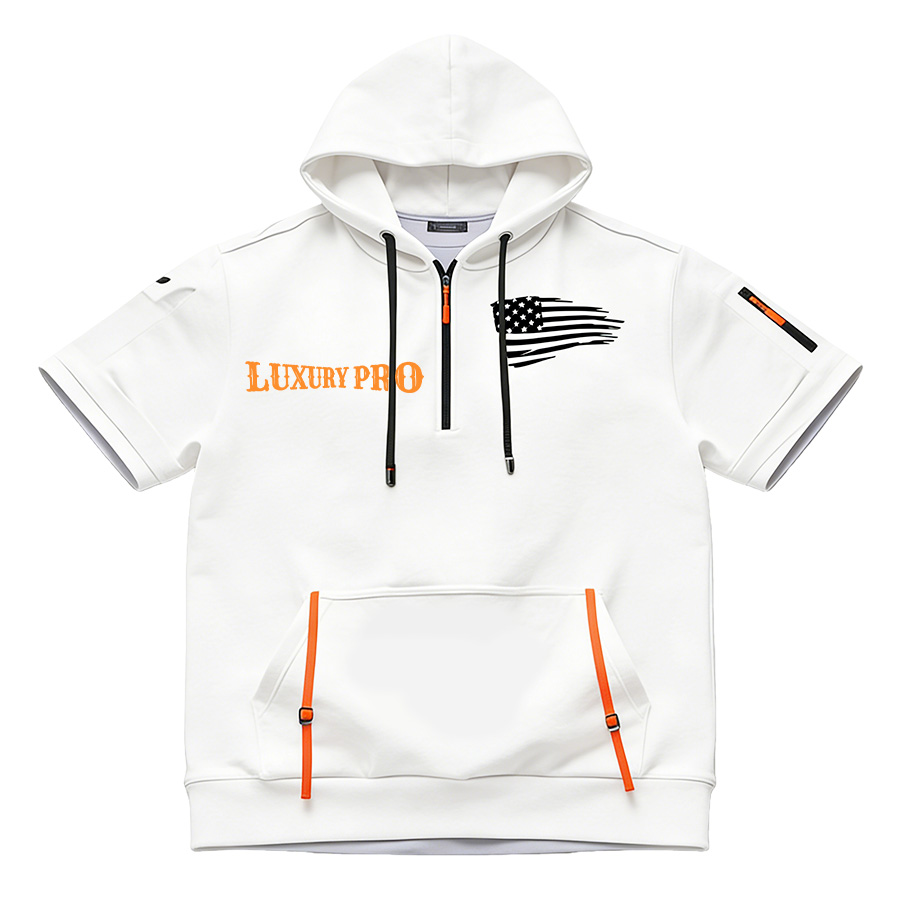 2D Short Sleeve Half-Zip Sweatshirt