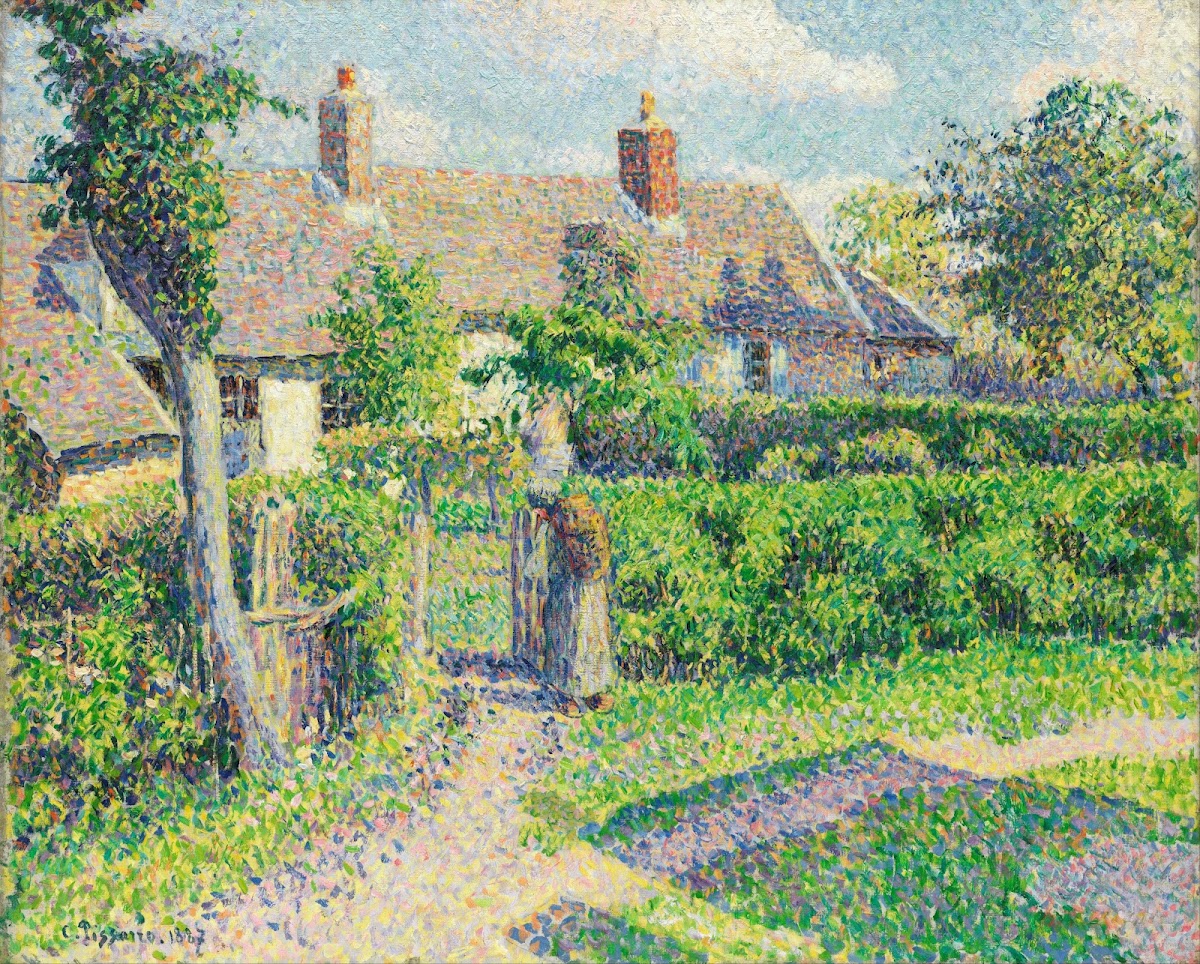 Peasants houses Eragny 1887