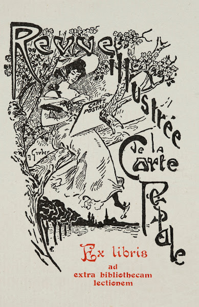Revue Illustrée de la Carte Postale Ex libris ad extra bibliothecam lectionem
