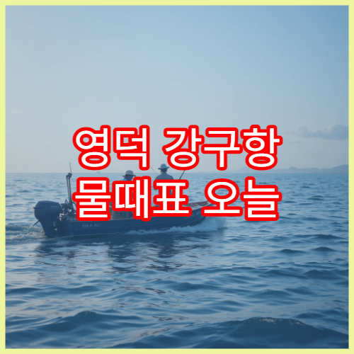 영덕 강구항 물때표 오늘 기준 동해안 바다타임 상세정보