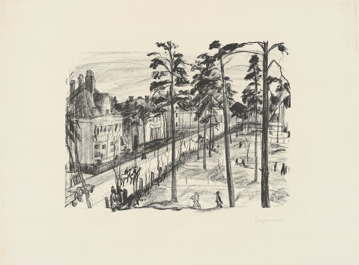 Villenstraße in Grunewald Um Berlin 1912