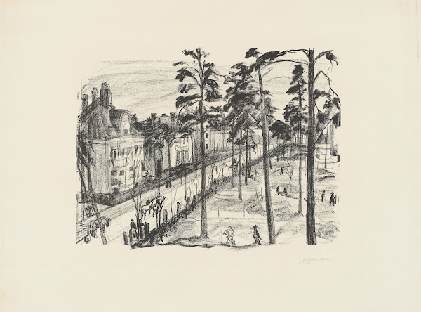 Villenstraße in Grunewald Um Berlin 1912