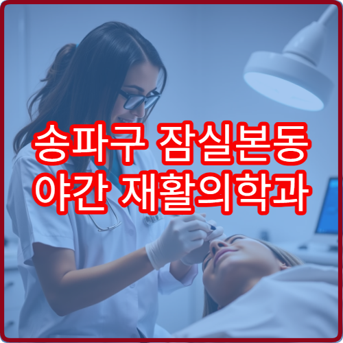 송파구 잠실본동 야간 재활의학과 진료 병원 물리치료 운영 정보