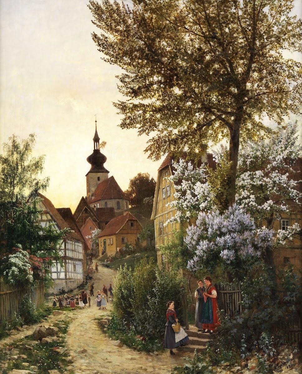 Maiabend im Tieftal  Erfurt 1885