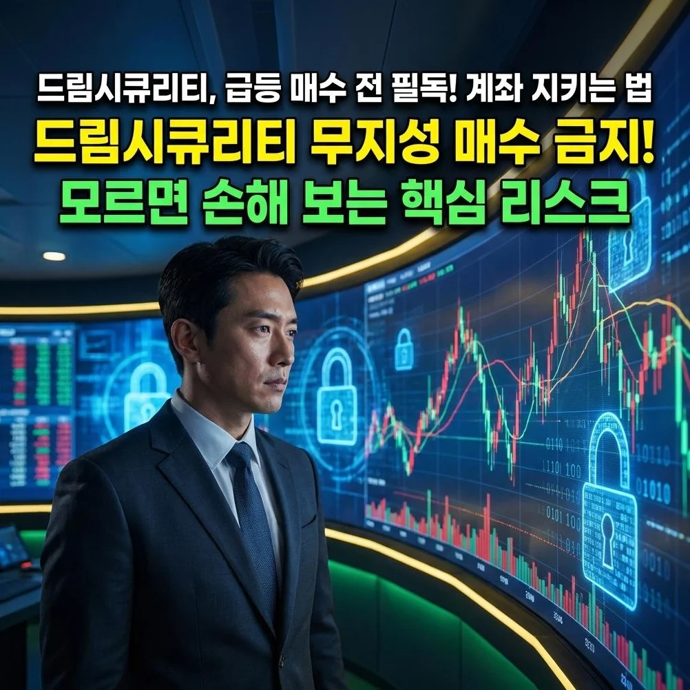 드림시큐리티, 급등만 보고 올라탔다간 '계좌 녹아내리는' 치명적 실수 3가지