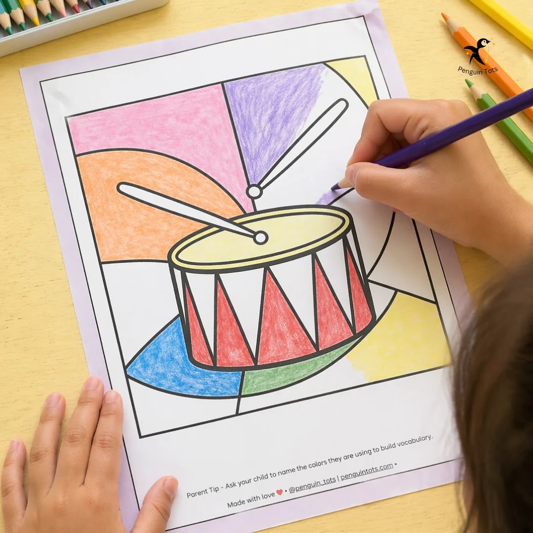 Mosaic Art Coloring Activity Set for Kids | Creative Color Block Art