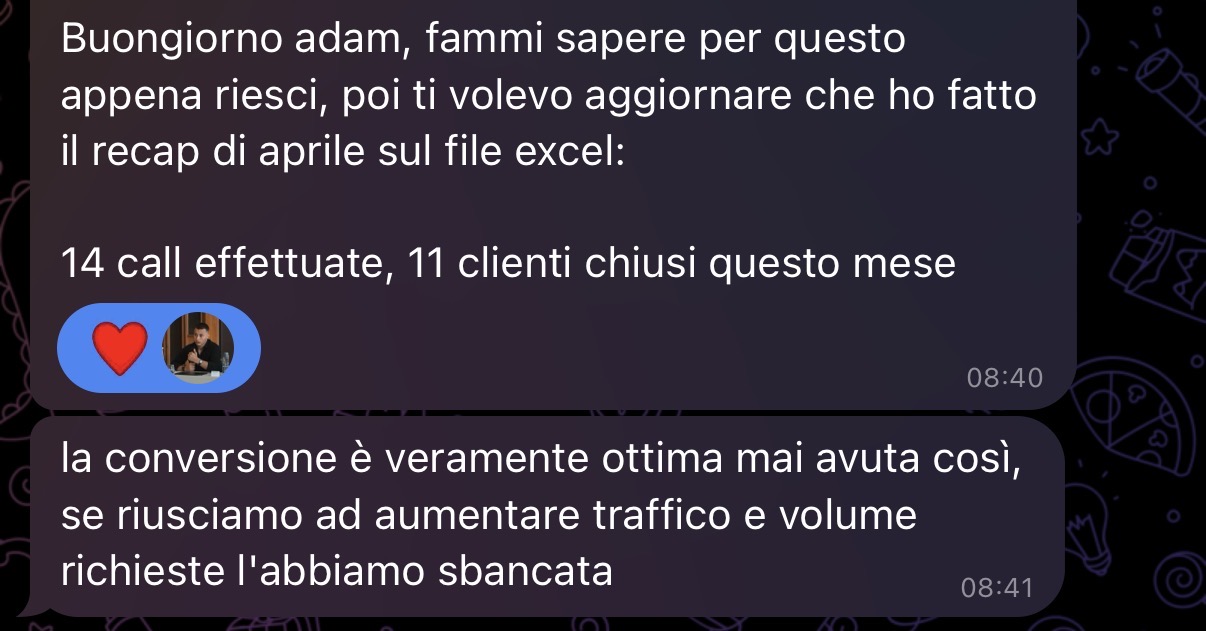 Risultato cliente 38