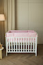 Bedding set for a baby crib 6 el Twins Belle pink