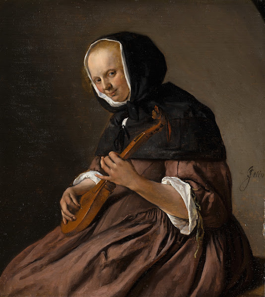 Woman Playing the Cittern c 1662