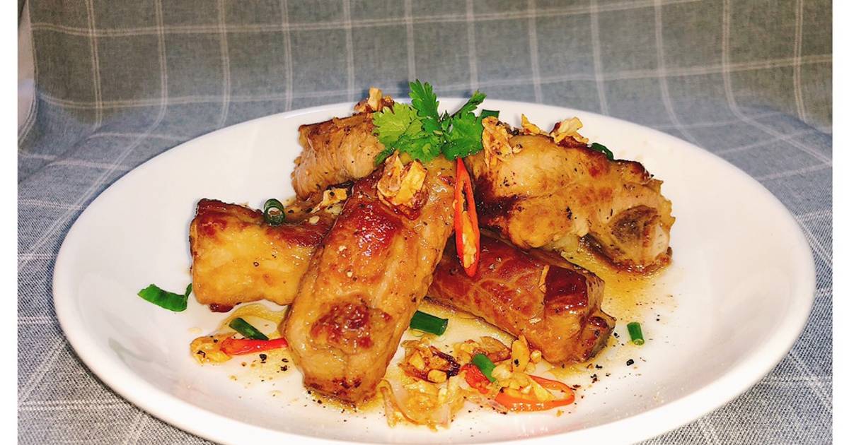 Sườn rim mắm tỏi 🌶✨