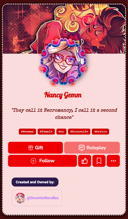 Customized character profile 7