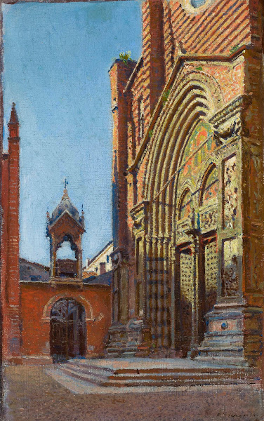 Portal of the church of St Anastasia in Verona 1900