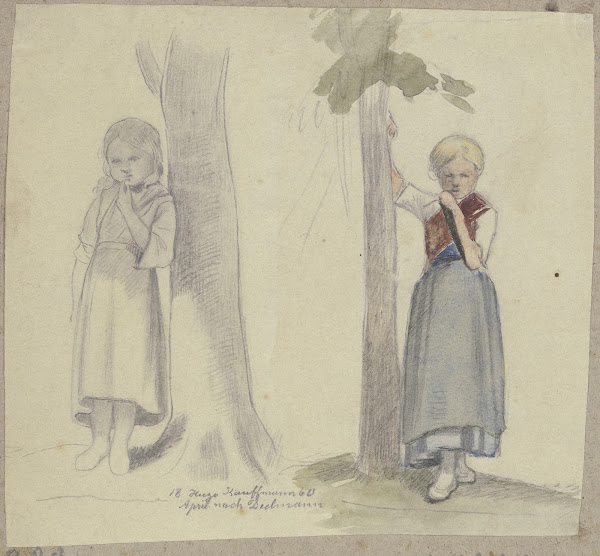 Girl at the tree 1860