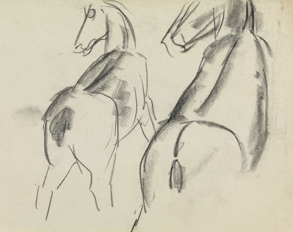 Schetsen van een paard 20th century