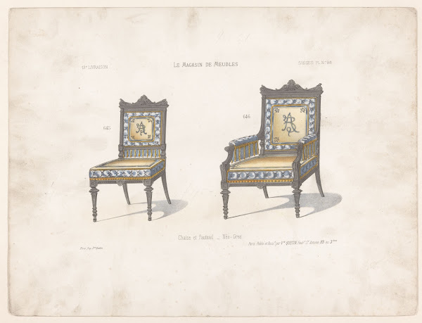 Chaise et Fauteuil Neo Grec 1832   1904