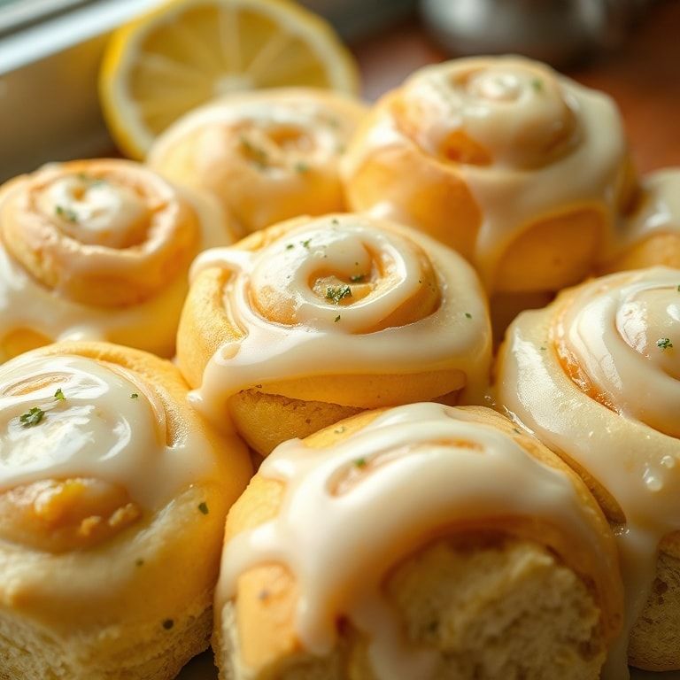 Soft Lemon Rolls with Zesty Lemon Icing Recipe – Easy & Fresh finished