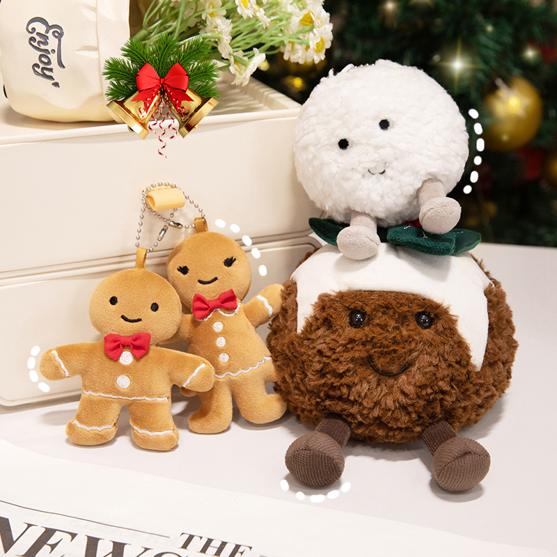 Christmas Plush Figures, 10 cm