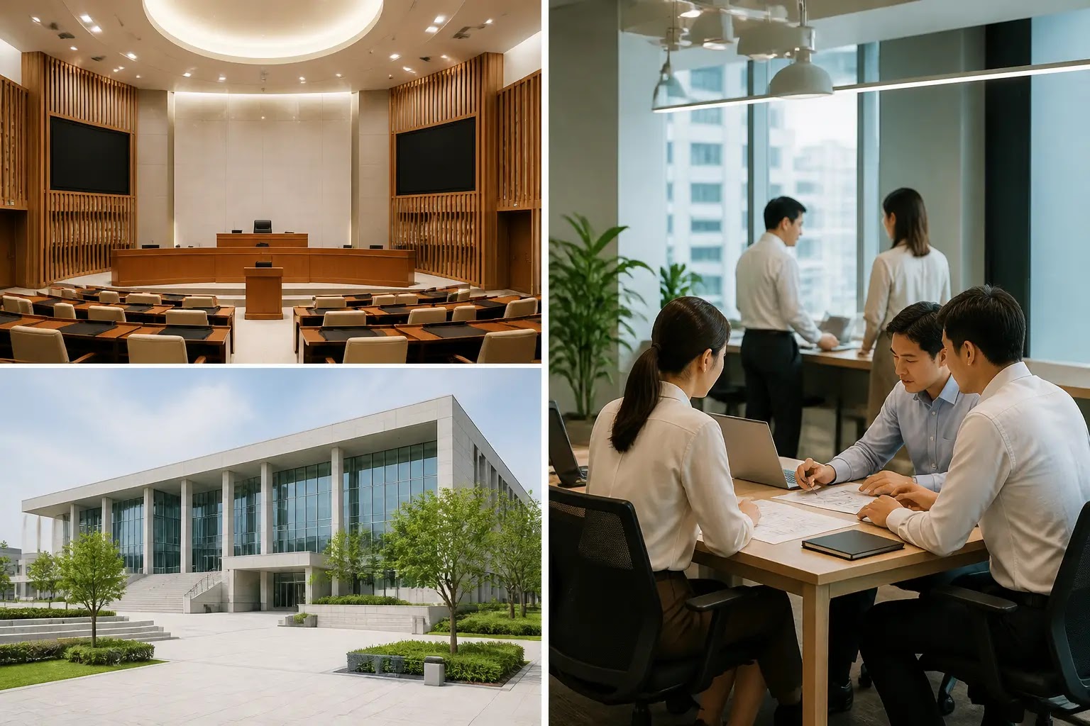 AI-generated Business Daily Brief multi-story editorial montage