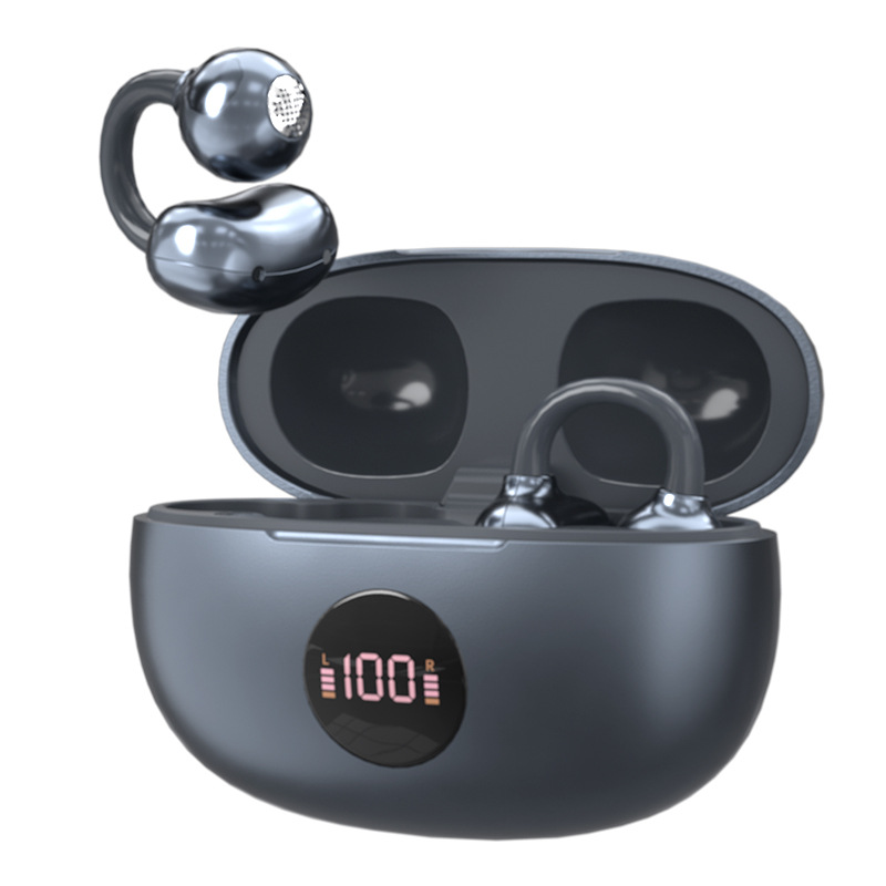 Bluetooth-Ohrbügel-Kopfhörer mit Sprachanzeige
