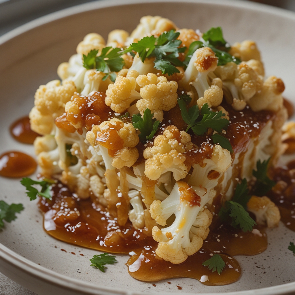 Maple Sriracha Cauliflower Bliss: Easy Homemade Spicy-Sweet Side Dish finished