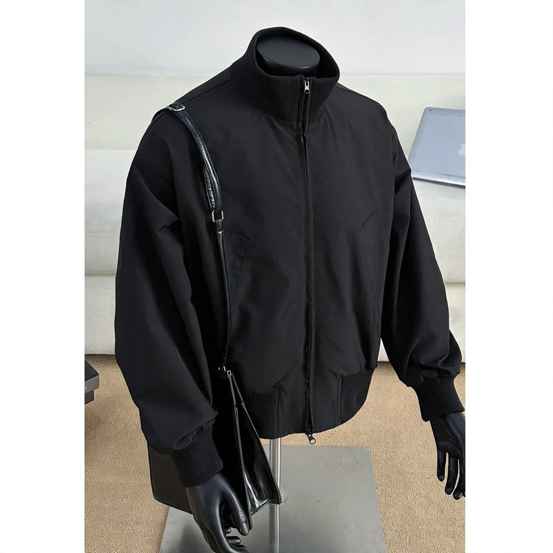 Herren-Daunenjacke im Fliegerstil, 90% weiße Entendaunen