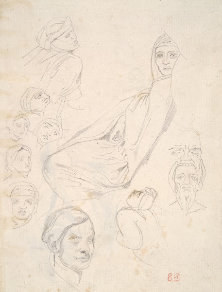 Sheet of North African PencilStudies ca1832