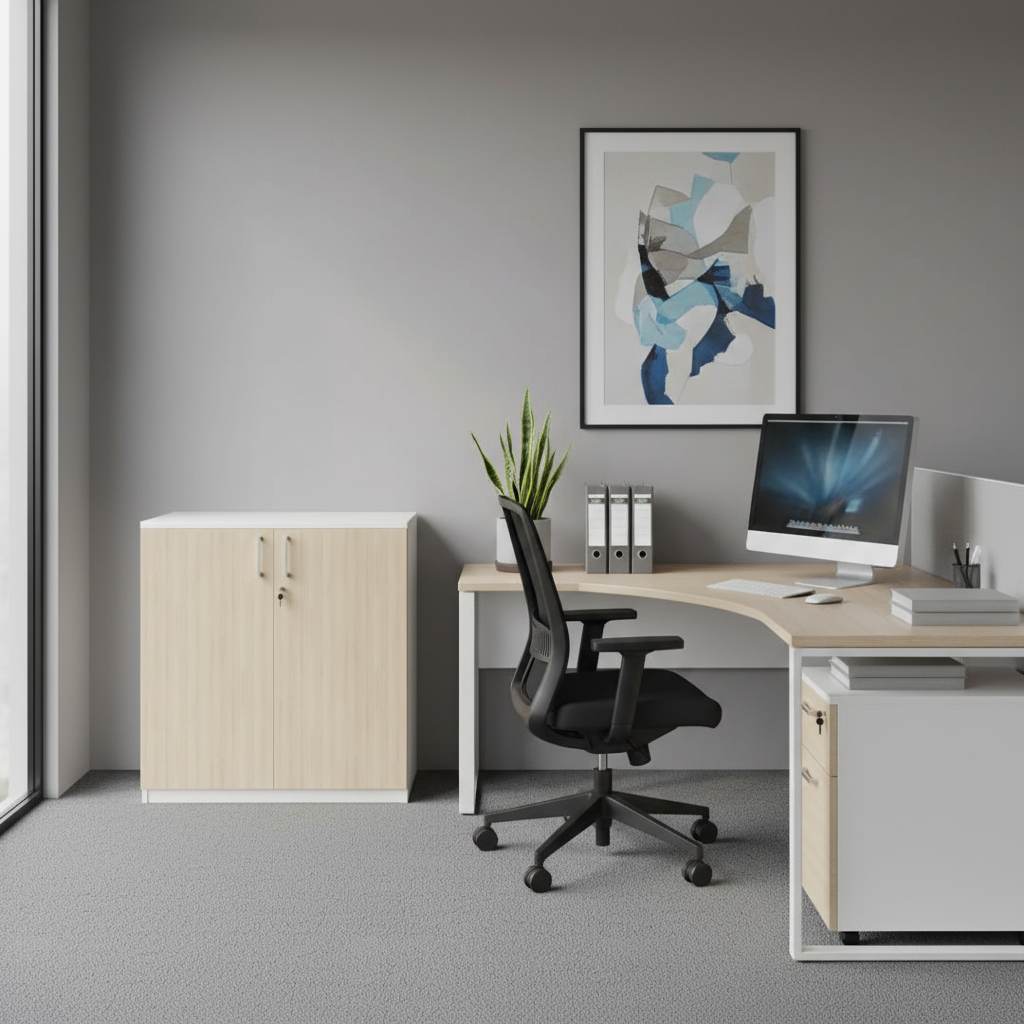 RADAR Color Two-Door (Low Height) Storage Cabinet