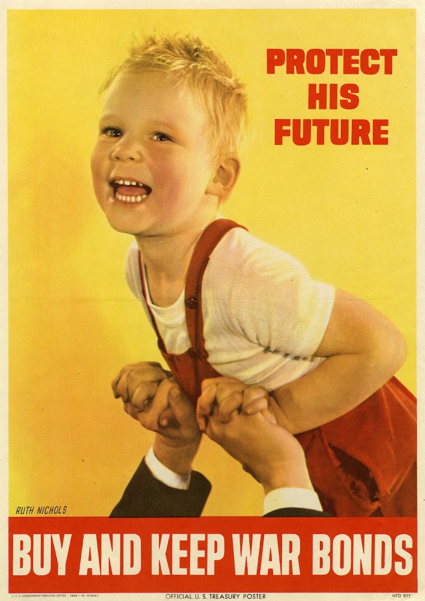 Protect His Future Buy And Keep War Bonds 1944