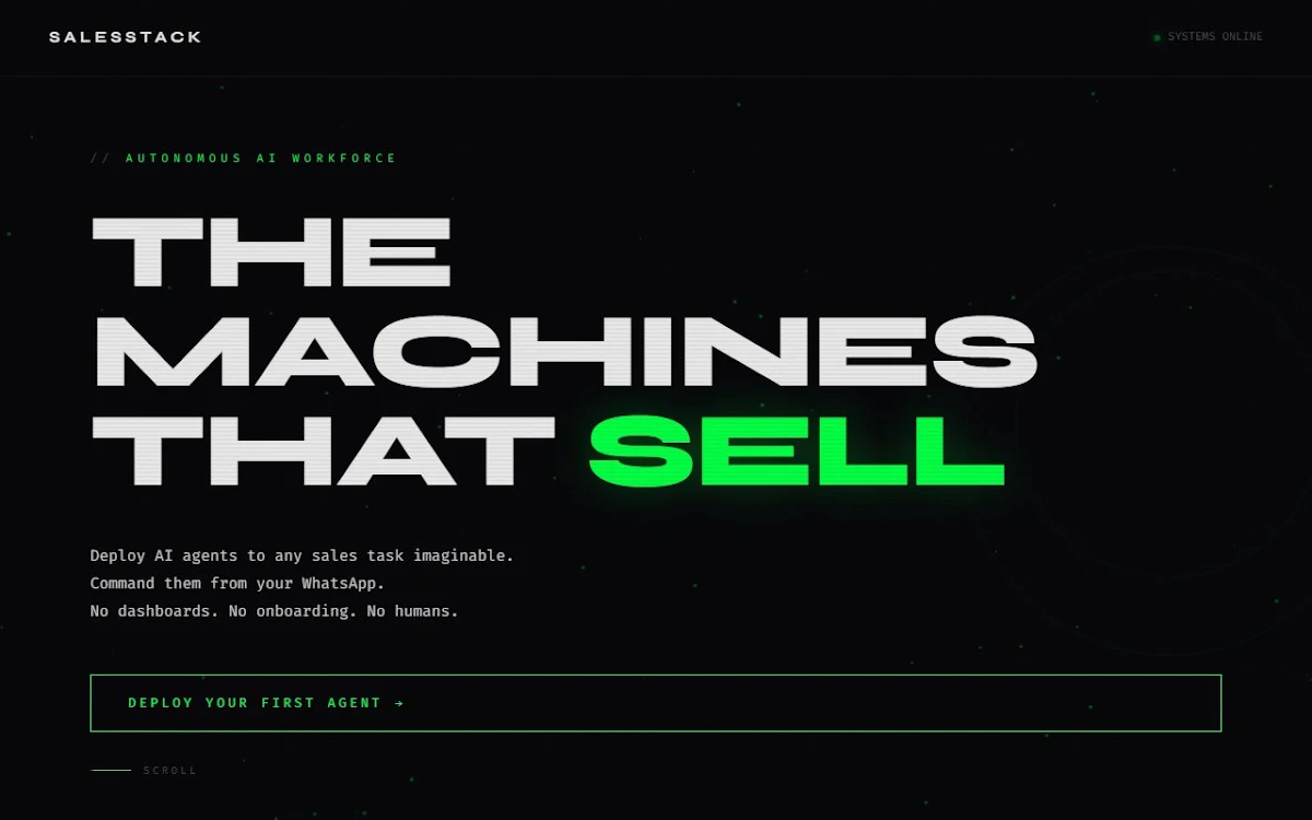 Captura de Sales Stack