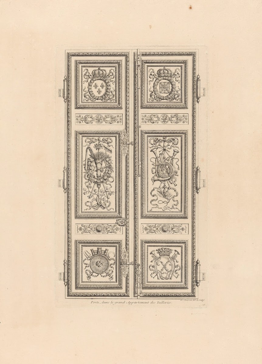 Door with trophies and paintings 1670 1676