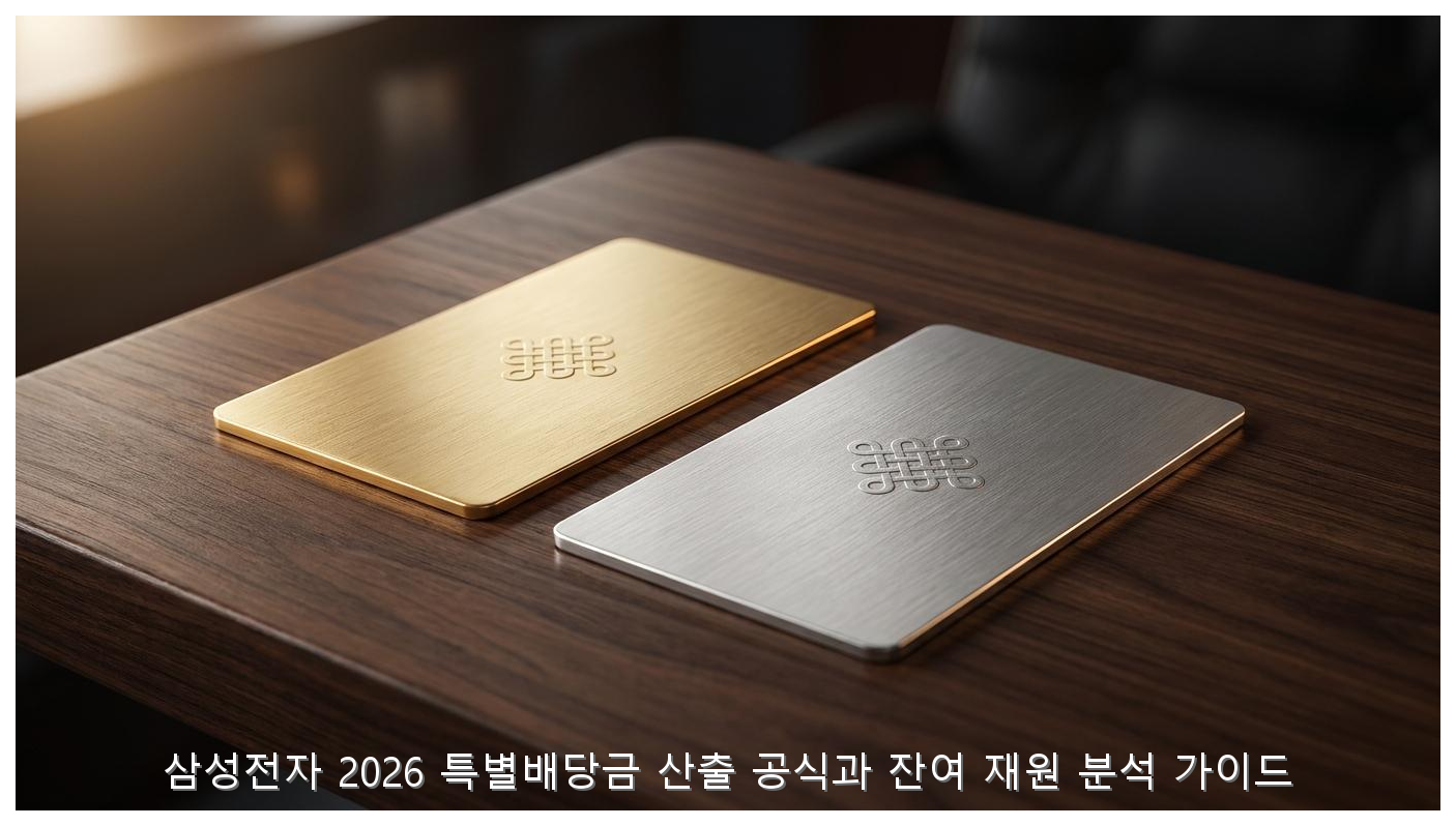 삼성전자 2026 특별배당금 산출 공식과 잔여 재원 분석 가이드 핵심 안내 및 분석 인포그래픽 (6)