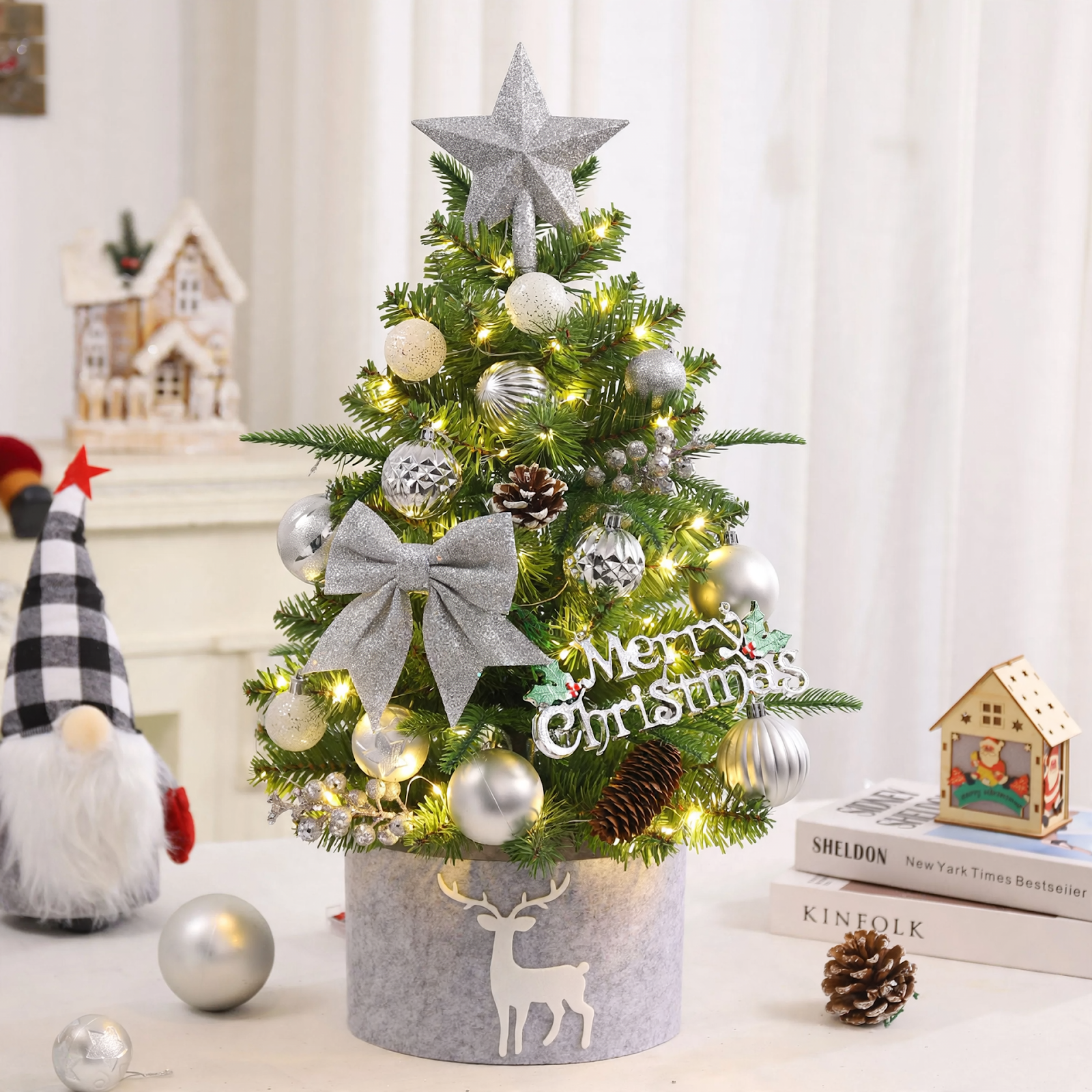 Table Christmas Tree, PE Mix, 45 cm or 60 cm