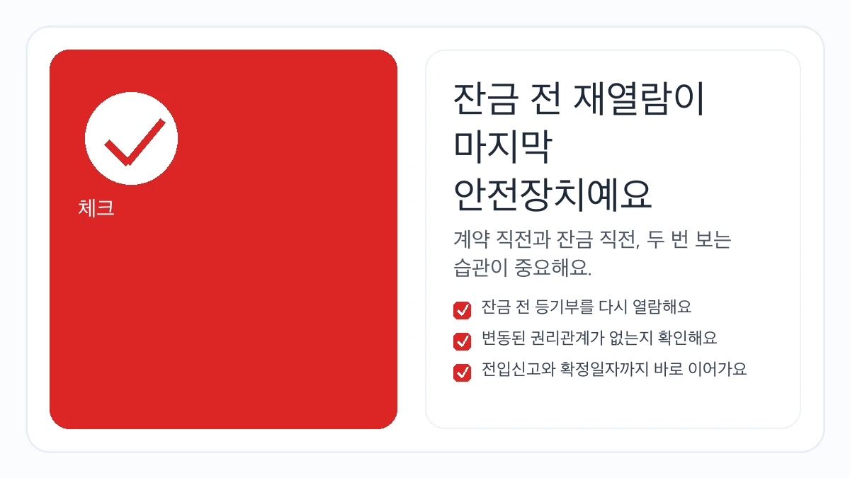 잔금 전 재열람 체크