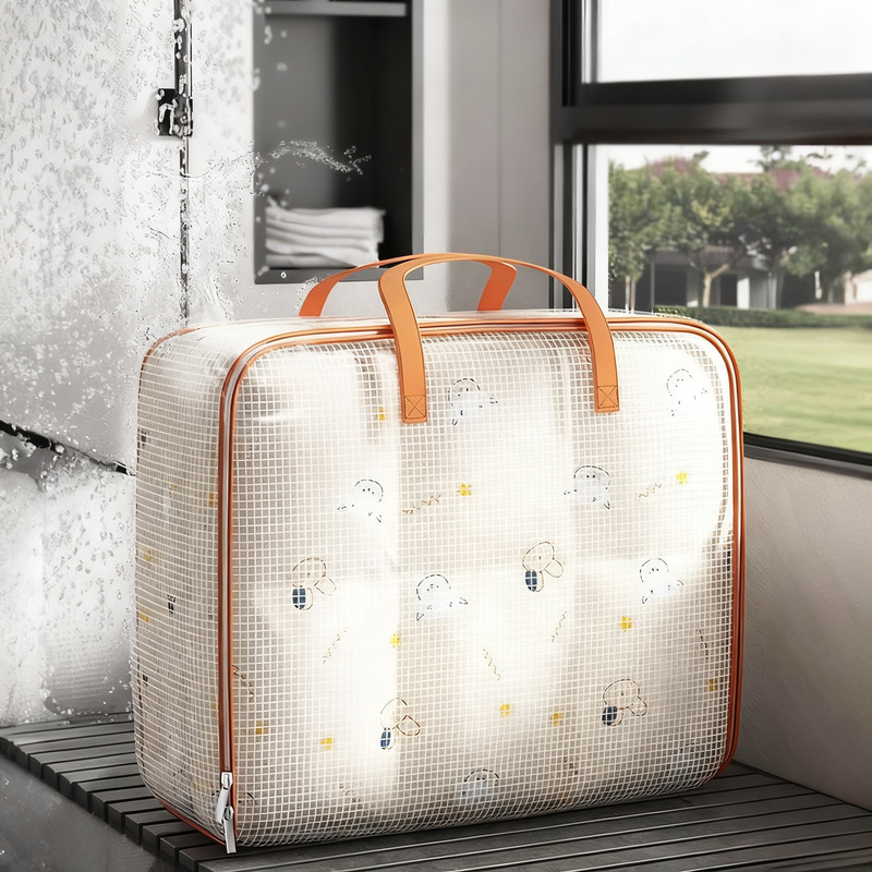 Storage bag for duvets and clothing