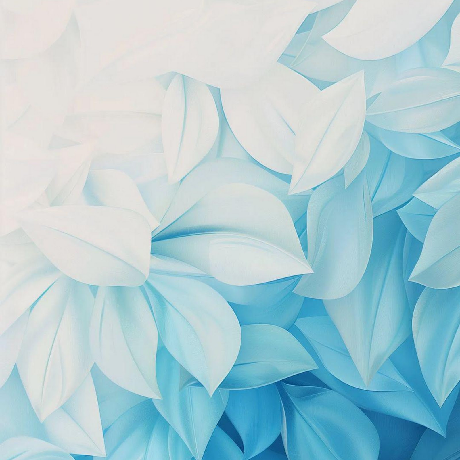Download Abstract Blue Leaf Pattern Full HD iPhone