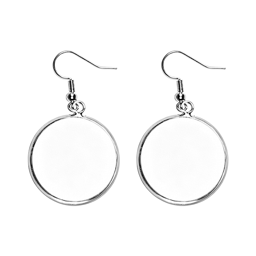 Round metal earrings