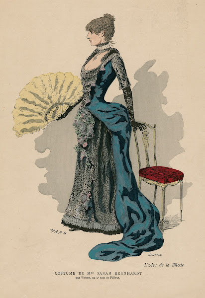 Costume De Mme Sarah Bernhardt Par Worth Au 2e Acte De FéDora Mars