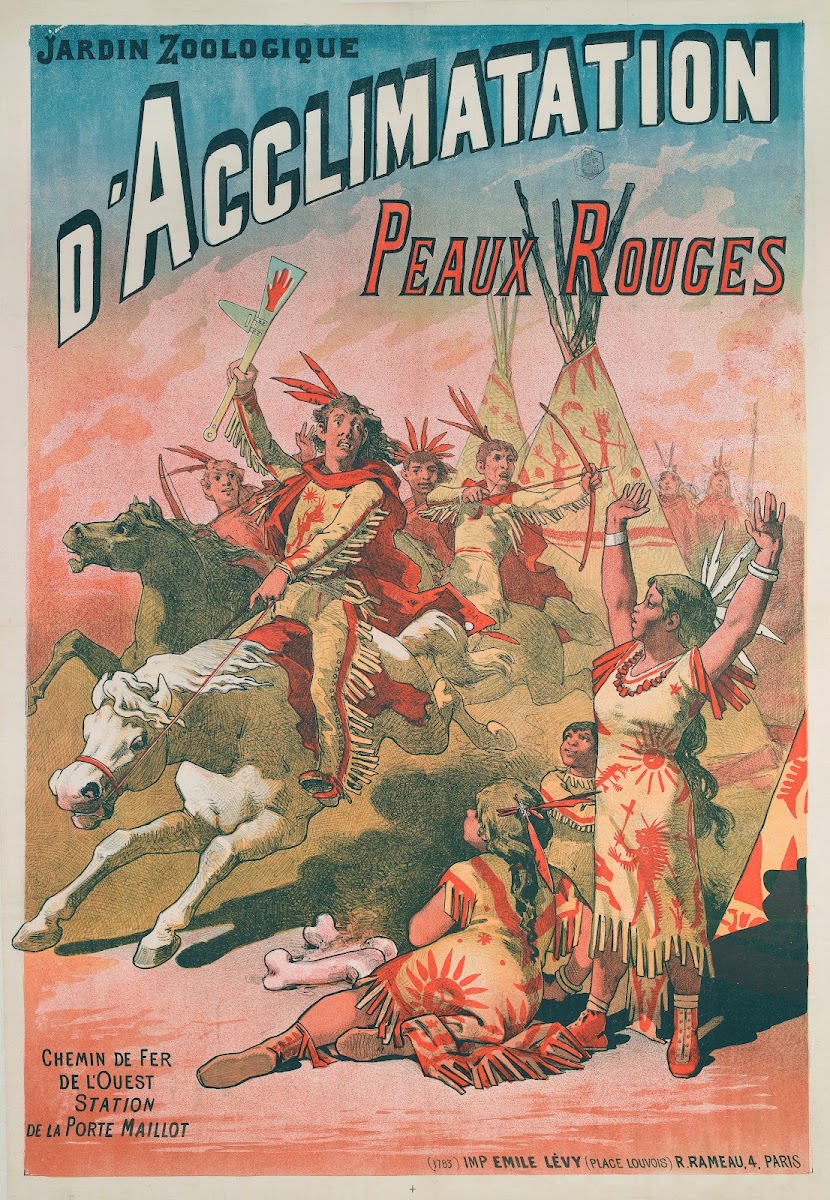 Jardin Zoologique Dacclimatation Peaux Rouges 1884 1886
