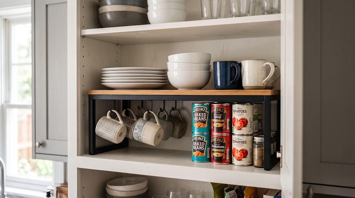Best Kitchen Shelf Risers for Cabinets (2026) - BEST PREMIUM — IN CONTEXT