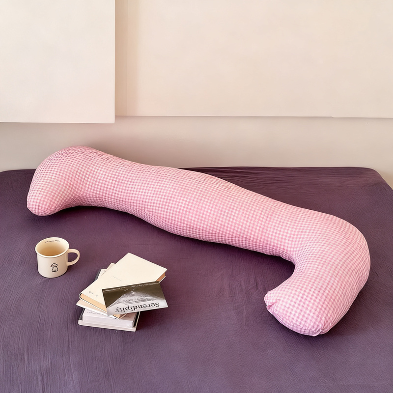Seitenschläferkissen aus Baumwolle, 115 × 48 cm