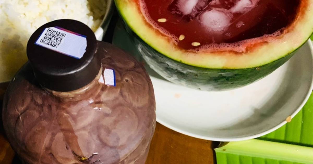 Cocktail dưa hấu Sải Duần và rượu táo mèo Sapa