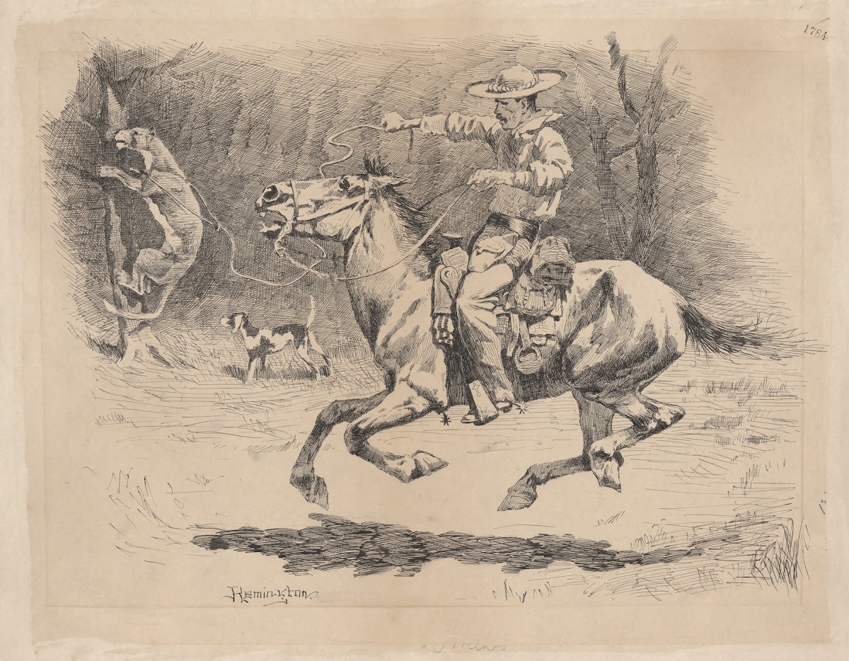Spurring His Horse inPursuit 1878