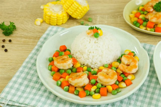 Tôm Xào Rau Củ