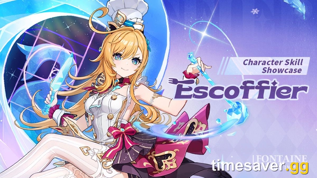 Escoffier character skill showcase, Genshin Impact