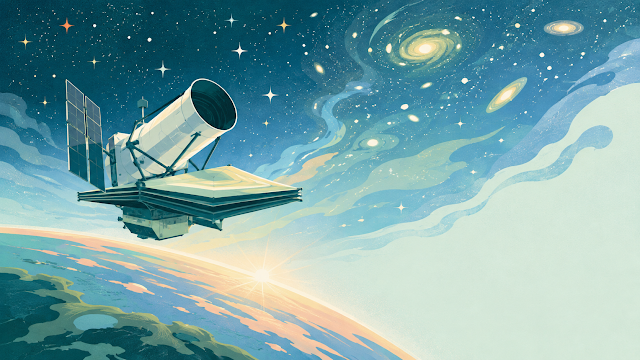 Editorial illustration for NASA’s Roman Space Telescope launches toward a new map of the universe