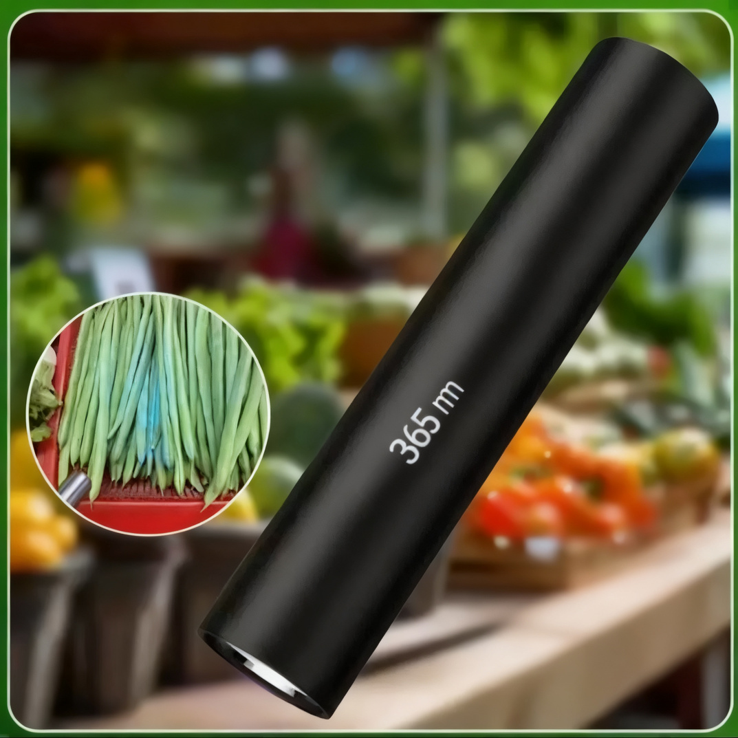 UV flashlight with aluminum housing