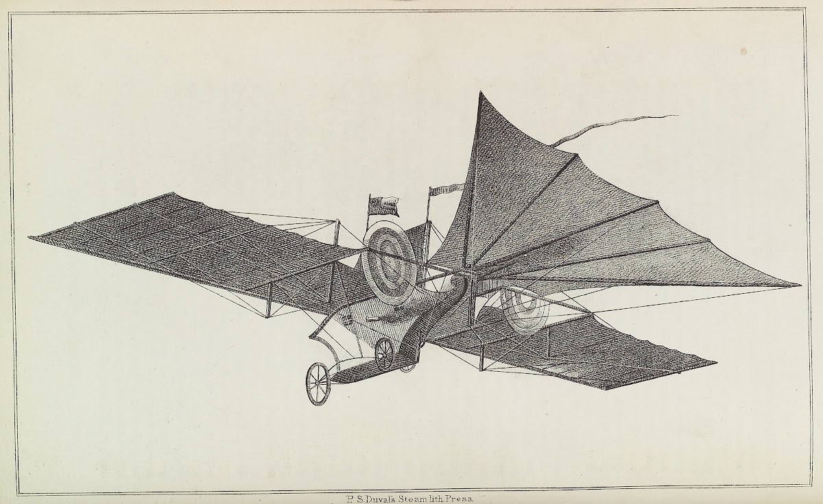 Hensons aerial steam carriage 1850