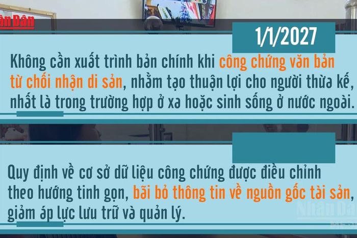 [Video] 5 điểm mới về công chứng áp dụng từ ngày 1/1/2027 - Báo Nhân Dân